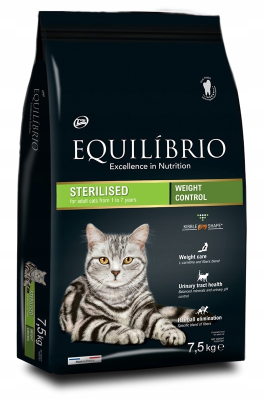 Karma dla kota Equilibrio Cat Sterilised - 7,5 Kg