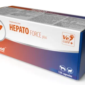 Vetfood Hepatoforce Plus 120 kaps.- Wspomaga pracę oraz regenerację wątroby u zwierząt