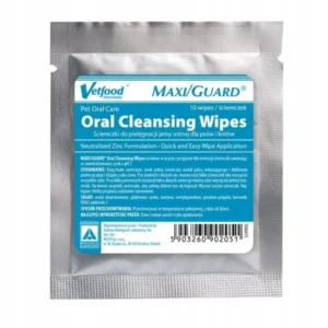VETFOOD MAXI GUARD Oral Cleansing Wipes chusteczki 10szt