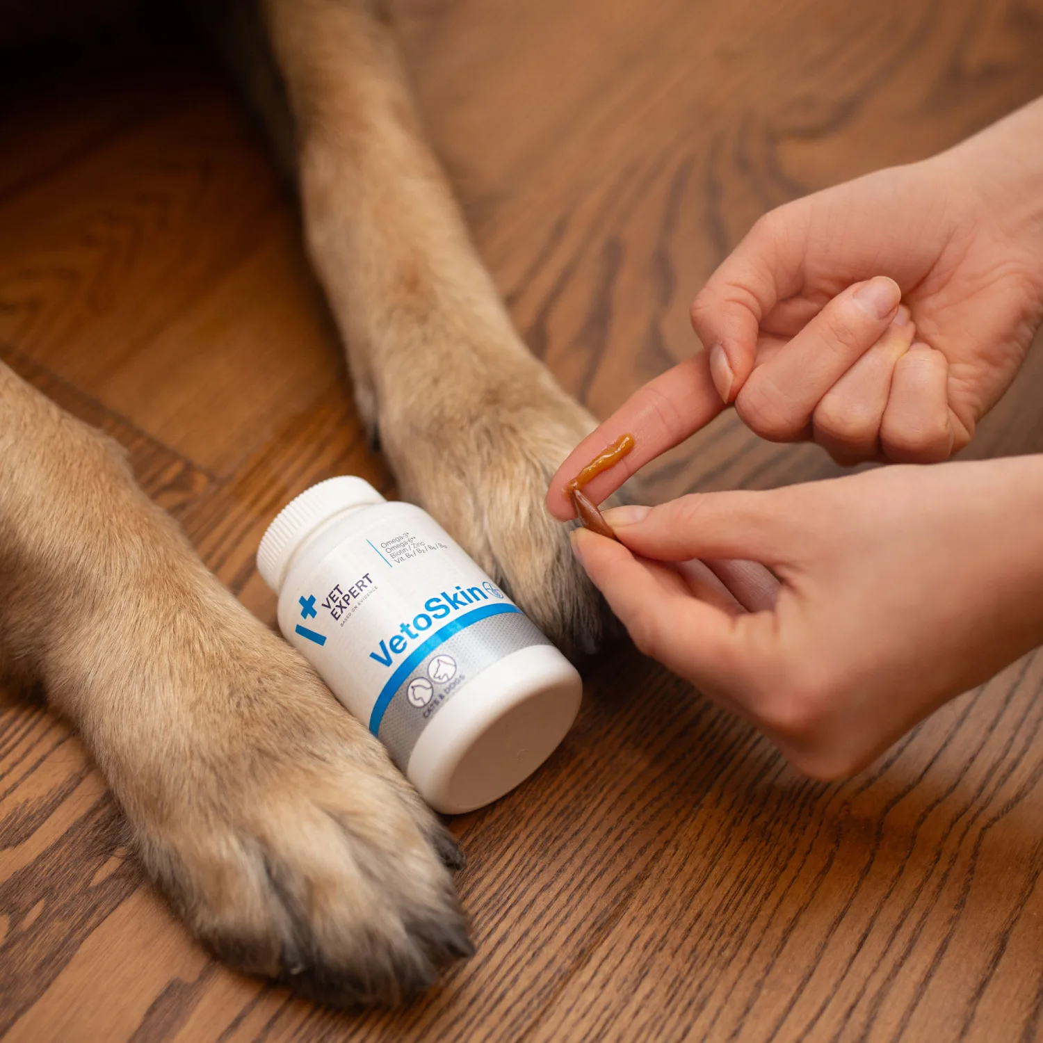 VET EXPERT Vetoskin 60 kapsułek - Preparat na skórę i sierść dla psów i kotów - obrazek 4