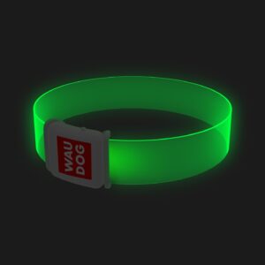 Waudog Obroża dla psa silikonowa świecąca LED r. L 60 cm